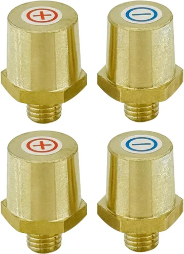 Miniatura 13 de Ampper Postes de carga de terminal de batería de poste lateral de latón macho de 3/8"-16 roscas, poste lateral estándar adaptador de poste