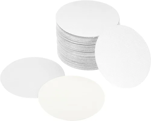 PATIKIL Revestimiento de tapa de papel de aluminio de 3.32 pulgadas, 150 piezas resistentes a la inducción de manipulaciones selladoras térmicas