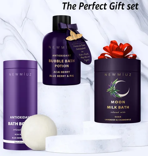 Miniatura 6 de Remojo de baño de leche lunar de salvia limpiadora - Lavanda Manzanilla - Hidrata y suaviza la piel Alivio espiritual del estrés Regalos