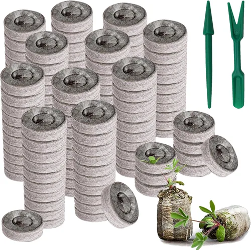 Tlswshsy Bloque de suelo de plántulas de palets de turba de 1.181 in, 120 unidades, tapones de arranque de plantas, trasplante de cultivo de