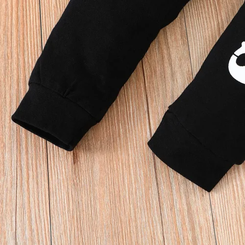 Miniatura 8 de Adokioths Conjunto de sudadera de manga larga con capucha y pantalones deportivos para otoño e invierno