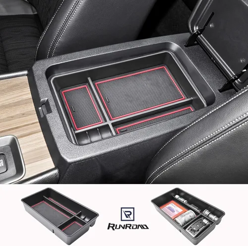 Miniatura 7 de RUNROAD Bandeja Organizadora de Consola Central Compatible con Nissan Altima 2019 2020 2021 2022 2023 2024 2025 Accesorios, Bandeja de Inserción Rojo