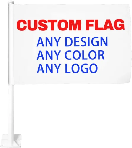 Bandera personalizada, añade tu propio diseño aquí, banderas de coche pequeñas de doble cara para exteriores, regalos personalizables, bandera
