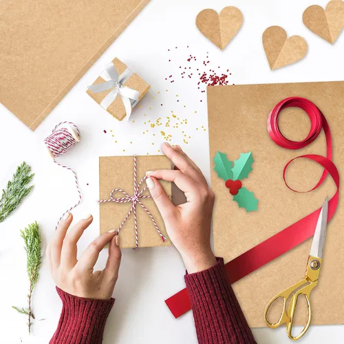 Miniatura 3 de NEBURORA Papel de Seda Kraft para Bolsas de Regalo 60 Hojas Papel de Envolver Beige a Granel 14 X 20 Pulgadas Papel de Envolver Marrón para Relleno
