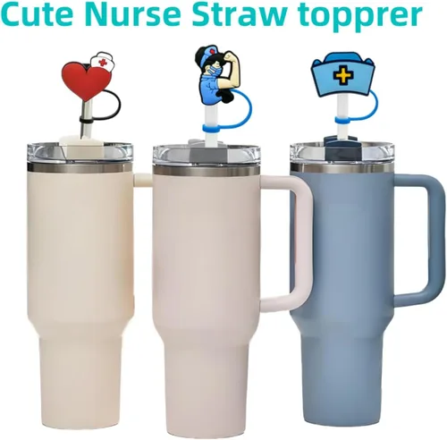 Miniatura 3 de Cubiertas de pajitas para Stanley Cup, tapón reutilizable para beber, protector a prueba de salpicaduras, tapa protectora para accesorios de Stanley