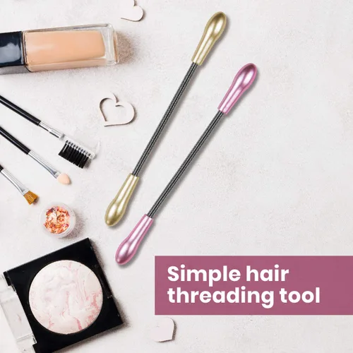 Miniatura 6 de Lindo Twist-N-Roll Tweezer - Herramienta de depilación facial de resorte, rosca natural, acero inoxidable, elimina el vello no deseado en el labio
