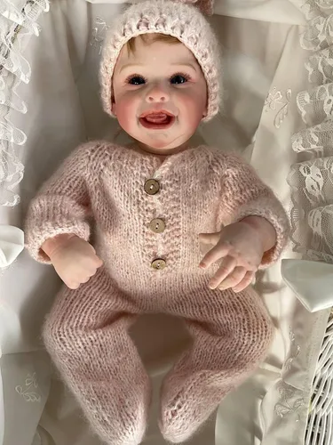 cosheng Muñecas de bebé recién nacidas realistas de 20 pulgadas, muñecas de bebé prematuro recién nacidas, cuerpo de tela suave, muñeca de vinilo de