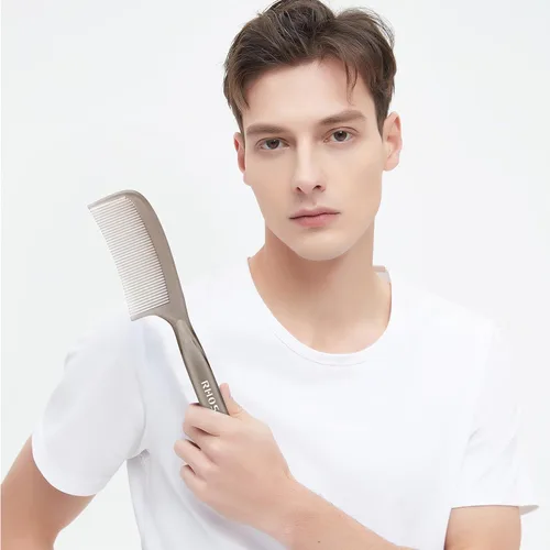 Miniatura 8 de RHOS Peine desenredante para cabello para mujeres y hombres, peine de dientes anchos para cabello rizado, grueso, ondulado, largo, peine