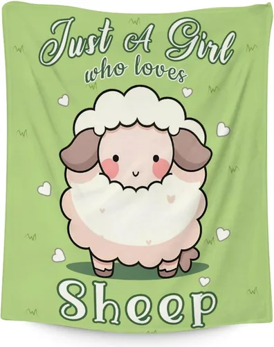 Miniatura 21 de Manta de oveja – Suave, mullida y cálida – Manta de tamaño regazo de 30 x 40 pulgadas para sofá, oficina, bonito regalo blanco para niños y niñas