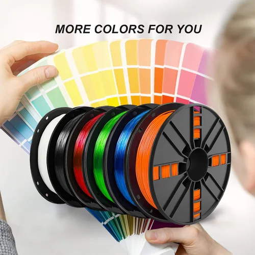 Miniatura 7 de Filamento TPU de 1.75mm, naranja flexible, bobina de 2.0lbs, precisión dimensional +/- 0.05mm, TPU blando 95A