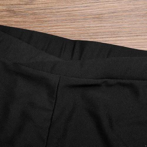 Miniatura 7 de TiaoBug Conjunto de leotardo de gimnasia de manga larga para niñas y niñas con pantalones cortos