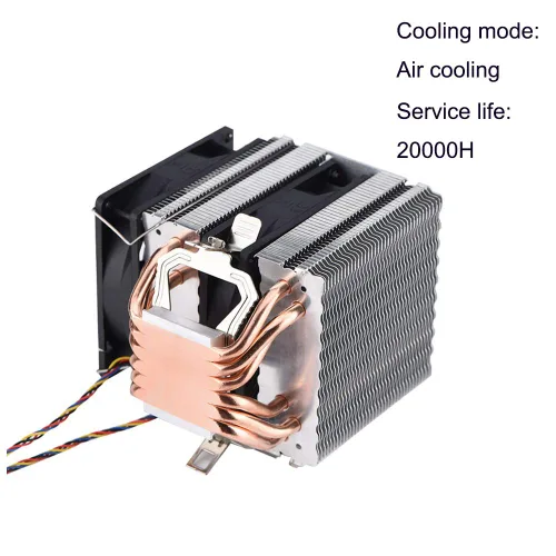 Miniatura 9 de Enfriador silencioso de CPU 800-2200 revoluciones/minuto CPU Cooler 6 Heatpipe disipación de calor adecuado para AMD, Intel 775, 1150, 1151, 1155