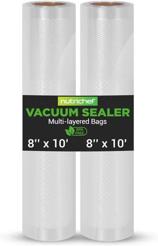 Miniatura 8 de NutriChef Bolsas selladoras al vacío de 8 x 50 pulgadas, paquete de 2 unidades compatibles con todas las marcas, grado comercial, resistentes
