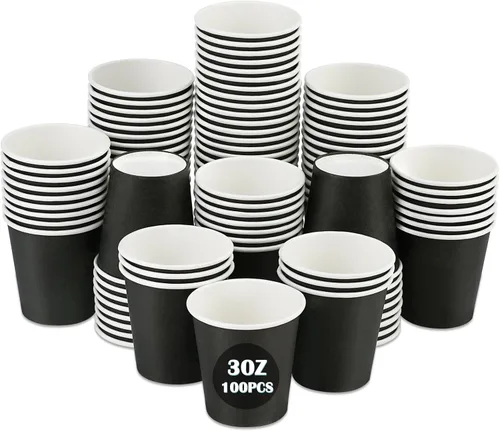 Miniatura 7 de Wuadua Paquete de 50 vasos de papel espresso azul de 3 onzas, resistentes y a prueba de fugas para fiestas, eventos, oficina, uso doméstico, vasos