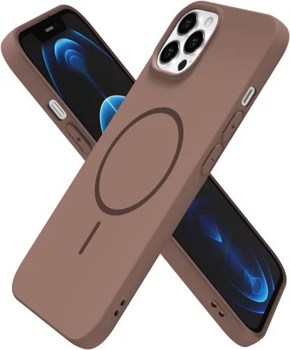 Miniatura 67 de oakxco Funda de silicona Mag Safe para iPhone 17 Pro Max, funda magnética delgada y fina compatible con carga inalámbrica MagSafe, bonita funda Negro