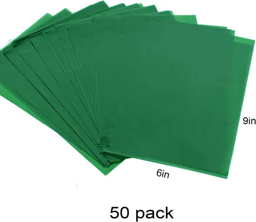 Miniatura 2 de WOPARTY Bolsas de celofán transparente verde para golosinas, bolsa de plástico para celofán, bolsa de plástico de 6 x 9 pulgadas, paquete de 50