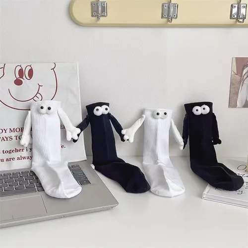 Miniatura 5 de Eszeifx Calcetines magnéticos de mano para adultos y niños, calcetines a juego para parejas, amigos, familia