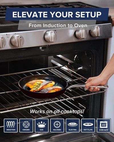 Miniatura 6 de Nuwave Lux - Colección de utensilios de cocina premium de 13 piezas, cerámica azul Duralon G11 de próxima generación, antiadherente, ultra duradero