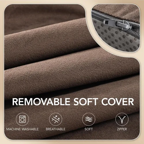 Miniatura 5 de SofGlowly Almohada de apoyo lumbar para reclinable, cojín grande de espuma viscoelástica para respaldo de sofá y silla de juegos, almohada