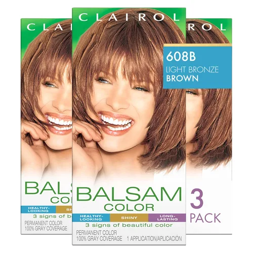 Miniatura 18 de Clairol Balsam - Tinte permanente para el cabello, color negro 618, paquete de 1 unidad 618 negro