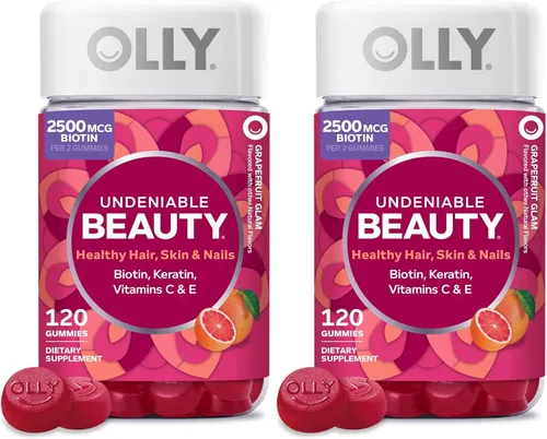 Miniatura 9 de OLLY Undeniable Beauty - Gomitas de belleza para cabello, piel y uñas saludables; con biotina, vitaminas C y E, queratina; suplemento masticable