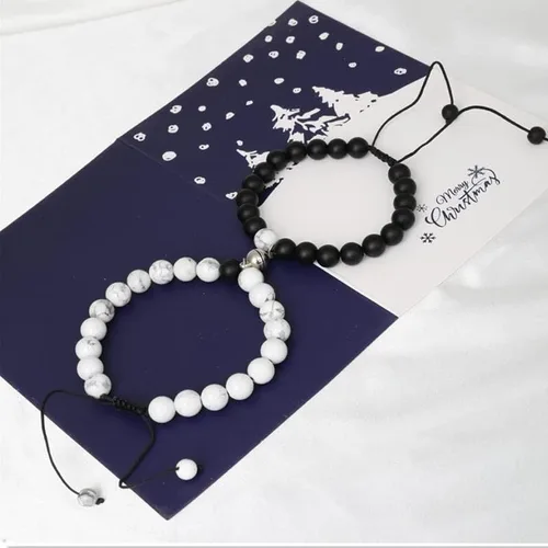 Miniatura 6 de Regalos para parejas para novio, novia, pulseras magnéticas para pareja, aniversario, regalo de Navidad para marido, esposa, pareja a juego
