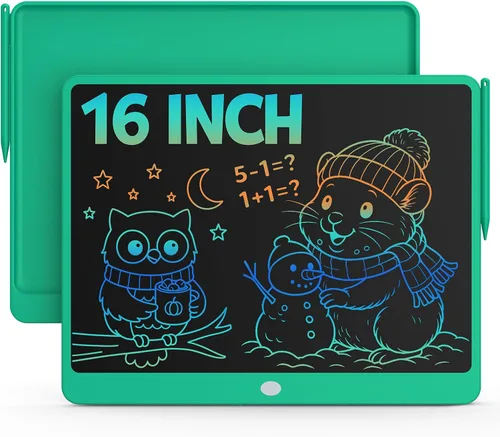 Miniatura 23 de Bravokids Juguetes para niñas y niños de 3 a 6 años, tableta de escritura LCD tablero de dibujo de 10 pulgadas, almohadillas de dibujo electrónicas