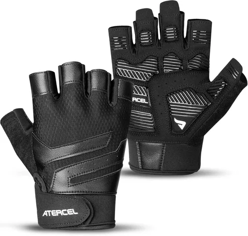 ATERCEL Guantes de entrenamiento de gimnasio para hombres y mujeres, guantes de levantamiento de pesas con excelente agarre, guantes ligeros de