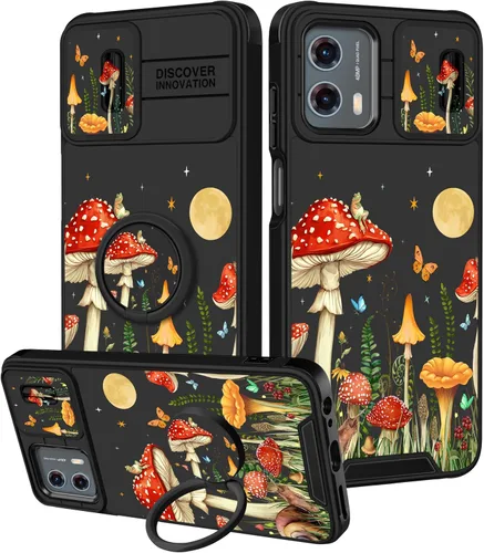 Miniatura 135 de Funermei Funda para Moto G Play 4G 2024 – Funda para teléfono para mujeres y niñas, diseño único de gato y libros, diseño único con funda