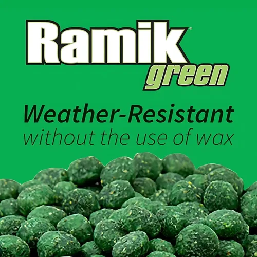 Miniatura 2 de Neogen Ramik Green con Sabor a Pescado - Pepitas de Rodenticida Resistentes a la Intemperie, bolsa de 4 libras (00615)