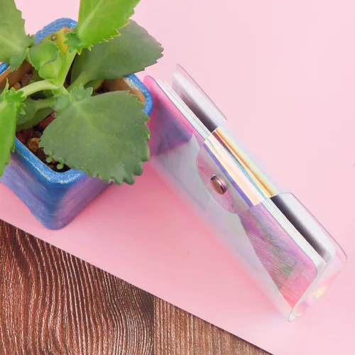 Miniatura 8 de Paquete de 2 mini álbumes de fotos holográficos de 64 bolsillos, soporte portátil para tarjetas fotográficas Kpop para Fujifilm Instax Mini