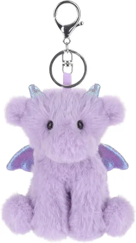 Miniatura 4 de Apricot Lamb Cute Toys - Llavero suave de peluche de dinosaurio dragón para niños, bolso, mochila, bolso (5 pulgadas)