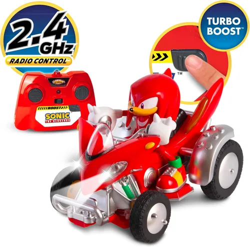 Miniatura 4 de NKOK Sonic NKOK Knuckles ATV R/C (con luces), para edades de 6 años en adelante, permite a los niños fingir conducir y divertirse al mismo tiempo.
