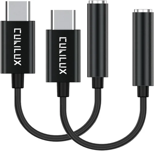 Cubilux Paquete de 2 adaptadores USB C para auriculares compatibles con iPhone 17/16/15, iPad Pro 13/12.9/11, iPad Air 13/11, Pixel 10/9/8/7/6 Pro