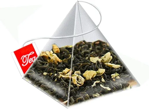 Bolsa de té vacía desechable gris, 100 unidades, de nailon, con cierre plegable, filtro de sellado térmico, bolsa de té desechable simple, bolsa de