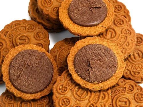 Miniatura 5 de Papadopoulos Galletas griegas sándwich con relleno de cacao, paquete de 2. Galletas europeas auténticas. Inspeccionadas y empaquetadas por Cape Moda