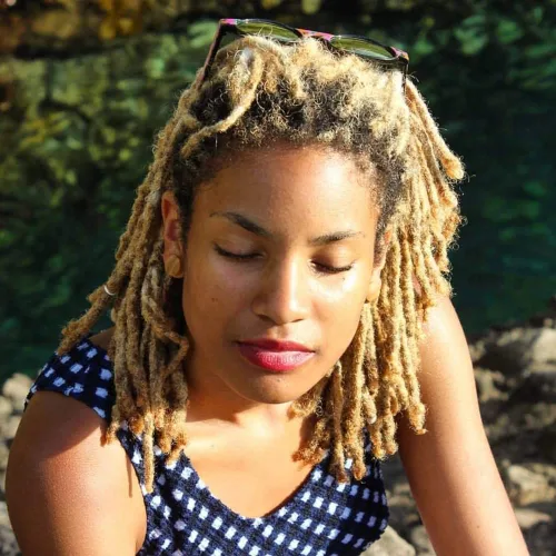 Miniatura 7 de Extensiones de cabello humano real de 20 hebras para mujeres/hombres/niños, se pueden teñir, decolorar, rizar, 4 pulgadas, extensiones de rastas