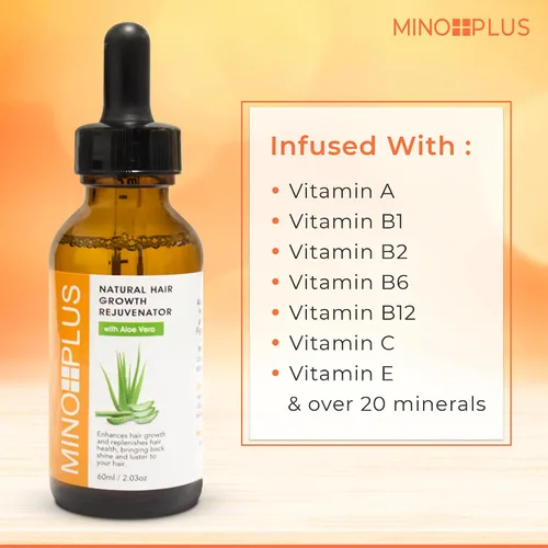 Miniatura 5 de Suero natural para el crecimiento del cabello, 2 fl oz, para un cabello más largo, más fuerte, más grueso y lleno, formulado para prevenir