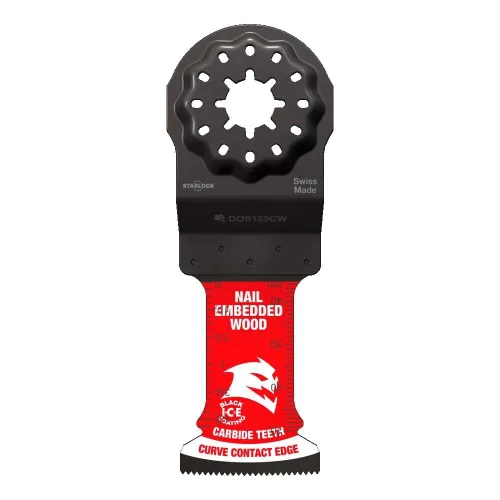 Miniatura 12 de Diablo Amped Steel Demon Starlock - Hoja oscilante de dientes de carburo para metal, ancho de corte de 1-1/4 pulgadas, profundidad de corte de 1-1/2