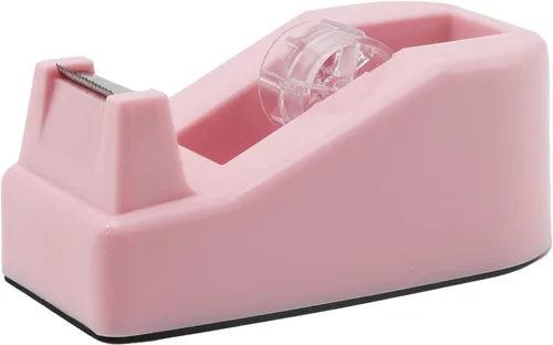 Dispensador de cinta adhesiva de escritorio, accesorios de escritorio resistentes, dispensadores de cinta adhesiva con diseño floral para oficina,