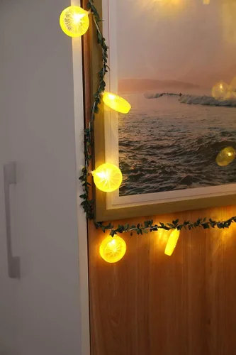 Miniatura 6 de Guirnalda de luces de hiedra y hojas de hiedra con 20 luces LED alimentadas por pilas para decoración de fiestas de cumpleaños en interiores