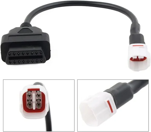 Miniatura 5 de SIKUAI OBD2 4Pins - Adaptador de escáner de diagnóstico para motocicleta, cable lector de código para Yamaha MT07/09/10, XSR700/900, MT09 Tracer, R1