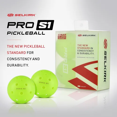 Miniatura 3 de Selkirk Sport Pro S1 Ball Resistente a las grietas Bolas de pickleball para exteriores de 38 hoyos Bola de pickleball aprobada por USAPA