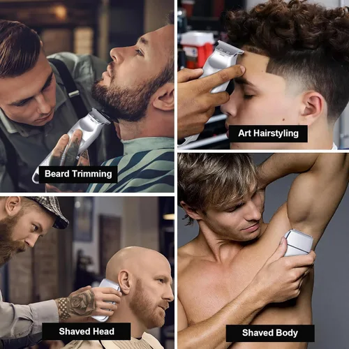 Miniatura 8 de CIICII Juego de cortapelos y recortadores de cabello para hombre, cortapelos profesionales inalámbricos para cortar el cabello