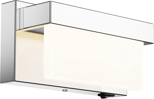 Miniatura 16 de Aplique de Pared Negro Luz de Pared con Interruptor de Encendido/Apagado 8 pulgadas Lámpara de Pared LED Pantalla Acrílica 4000K Aplique Iluminación
