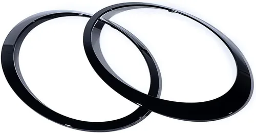Miniatura 5 de Anillos de ajuste para faros delanteros izquierdo y derecho, repuesto original para BMW Mini Cooper 2007-2015 R55 R56 R57 R58 R59 (negro brillante)