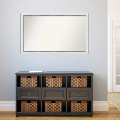 Miniatura 886 de Amanti Art Espejo personalizado, espejo estrecho de baño de oro blanco, espejo de pared o espejo de tocador de baño sobre el fregadero