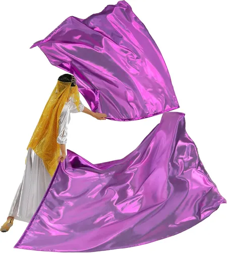 MUNAFIE Juego de banderas de adoración para iglesia de baile (2 banderas+2 varillas flexibles + bolsa) banderas de baile de alabanza de 47.2 x 55.1