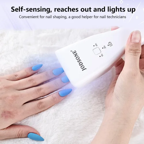 Miniatura 2 de JODSONE Mini lámpara de uñas LED UV recargable – Secador de uñas portátil de mano para esmalte de gel, secador de uñas USB para secado rápido, salón