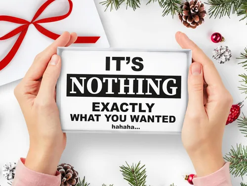 Miniatura 2 de Jergrim Caja de regalo Nothing, regalos divertidos de broma, ideal para elefante blanco, regalos para hombres, mujeres, Papá Noel secreto